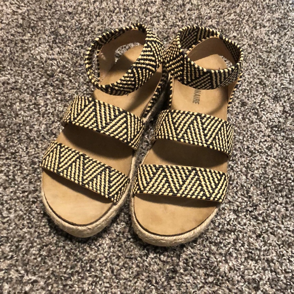 Black & Tan Sandals